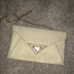Gold Glitter clutch/ shoulder bag